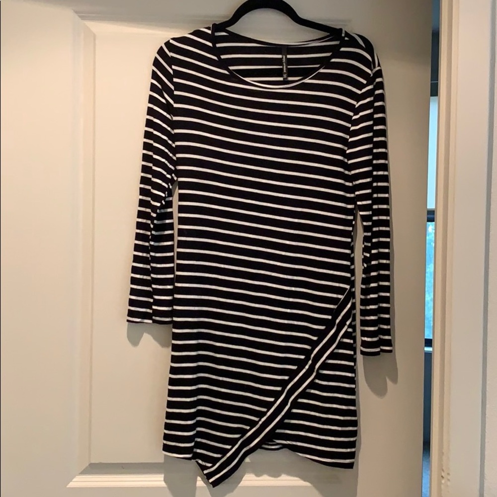 Striped day-night dress